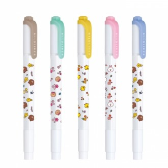 Mặt hàng văn phòng phẩm Old Dream Zebra Mild Liner Limited Line Friends 5 Màu WKT7-LN2