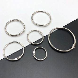 Vòng thẻ thép 45mm 10 miếng vòng tài liệu vòng tròn tài liệu thẻ từ thẻ kim loại