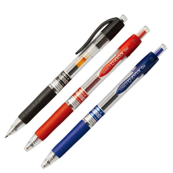 Bút bi 0.5mm Donga Unnock 12 chiếc dụng cụ viết học sinh đồ dùng văn phòng