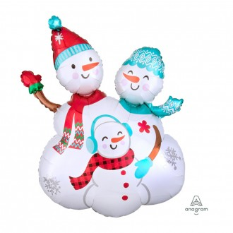 Bong Bóng Bạc Giáng Sinh (Gia Đình Tuyết Siêu Hình) Bóng Bay Giáng Sinh