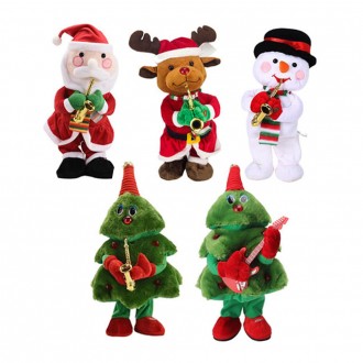 Búp bê nhảy múa Giáng sinh Carol Di chuyển ông già Noel Cây nhảy múa Người tuyết Rudolph