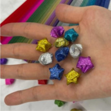 Tổng cộng 360 tờ 18 màu giấy gấp ngôi sao long lanh giấy màu ngôi sao dải gấp ngôi sao giấy dài màu origami ngôi sao