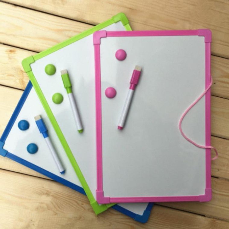 1 Màu Sắc Ngẫu Nhiên 30X40 Nhỏ Bảng Trắng Bút Đánh Dấu Bộ Nam Châm Bảng Đen Bảng Ghi Nhớ Học Tập