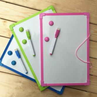 1 Màu Sắc Ngẫu Nhiên 30X40 Nhỏ Bảng Trắng Bút Đánh Dấu Bộ Nam Châm Bảng Đen Bảng Ghi Nhớ Học Tập