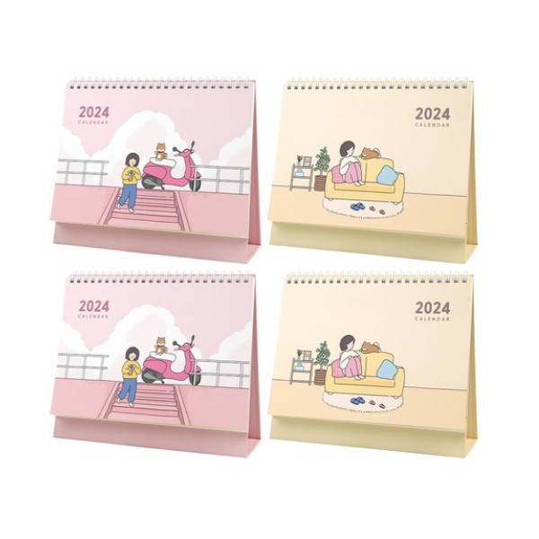 Lịch để bàn lúa mạch Pinkfoot 2024 (Bộ 4)