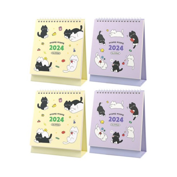 Lịch Để Bàn Pinkfoot 2024 Nyannyang (Bộ 4)