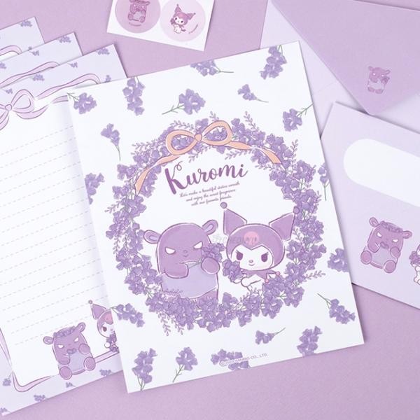 Sanrio Kurumi Bộ văn phòng phẩm Phong bì thư Nhãn dán kỷ niệm sinh nhật