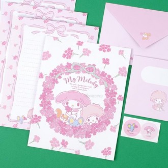 Sanrio My Melody Bộ văn phòng phẩm Phong bì thư Nhãn dán kỷ niệm sinh nhật