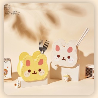 Bebe Rabbit Giá Đựng Đồ Bàn Đa Năng Sắp Xếp 2 Ngăn Hộp Đựng Dao Kéo Hộp Đựng Bút Chì