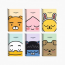 Sổ tay gấp trái Kakao Friends One Ring (5EA)