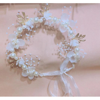 Băng đô đính hạt hoa Tiara