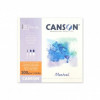 Tập giấy màu nước Canson Montbal, đóng bìa 1 mặt, 300g, 12 tờ, 19X19cm