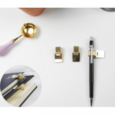 Sổ nhật ký ghi chú giá đựng bút bi vàng nhỏ 1P