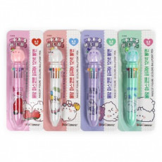 Quà tặng trả lại nhóm linh vật Molangi bút bi 12 màu (6 chiếc)