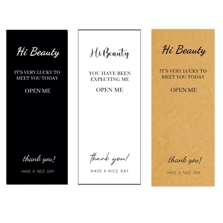 Cảm ơn bạn nhãn dán niêm phong bao bì dọc size lớn 50p