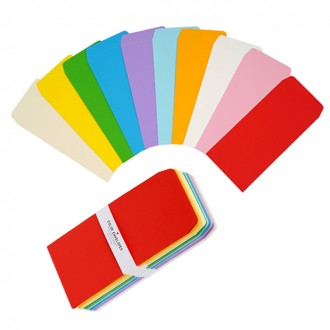 100 bộ phong bì màu 10 loại (4 cái theo chiều dọc)