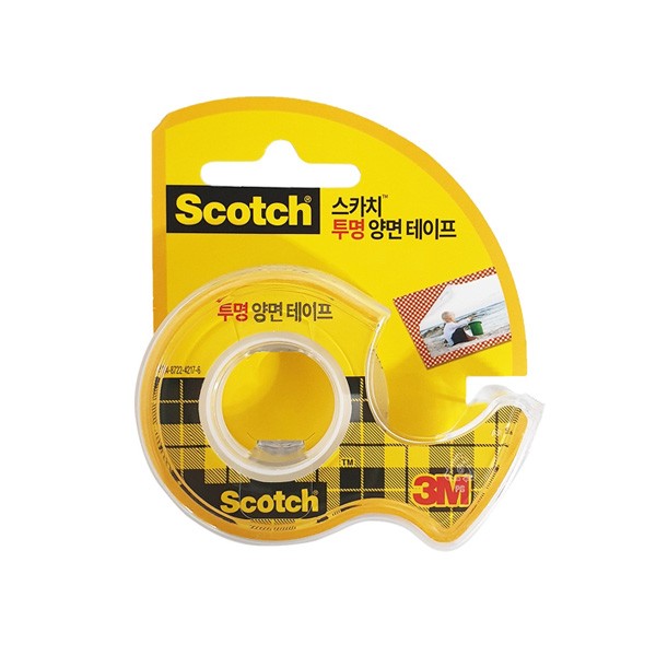Băng keo hai mặt trong suốt Scotch 237 19mm x 7,6m