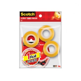 Băng keo đa năng Scotch 550 12mm (1 sản phẩm chính + 3 cuộn nạp lại)