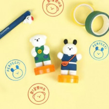 Bộ tem 12 tem hình Kkomang quà tặng sinh nhật nhóm trở lại