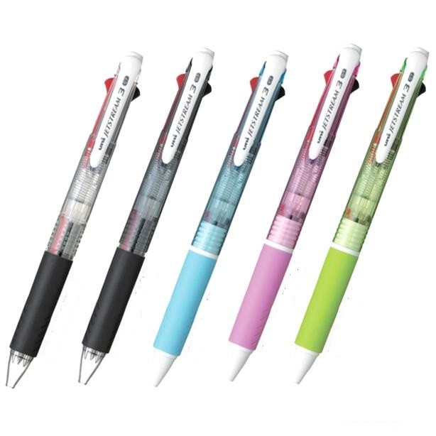 Bút bi 3 màu Jetstream chống chảy ngược mực 0,7mm