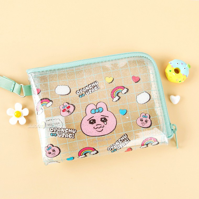 Túi nhỏ trong suốt Panchu Rabbit-Xanh lục