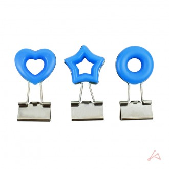 Kẹp mũi nhọn 3p màu xanh