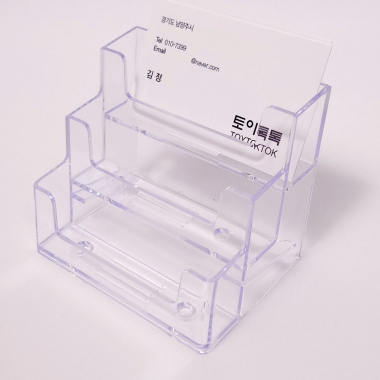 Hộp đựng danh thiếp acrylic Hộp đựng danh thiếp 3 tầng