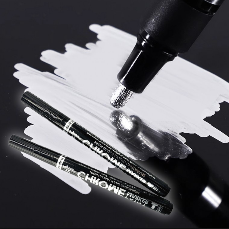 Bút đánh dấu Chrome dạng lỏng sơn bóng bằng kim loại 7 10 mm