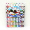 Giấy cuộn Bút chì màu 12 Bộ màu Trường mẫu giáo Ppaekkom Học nghệ thuật tiểu học