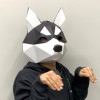 Làm mặt nạ giấy 3D Husky