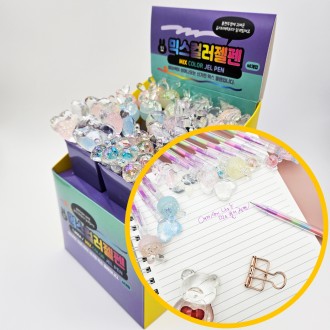 1 hộp 40 1000 bút gel nhiều màu - Pencey Academy quà tặng tài năng khuyến mãi cafe học tập