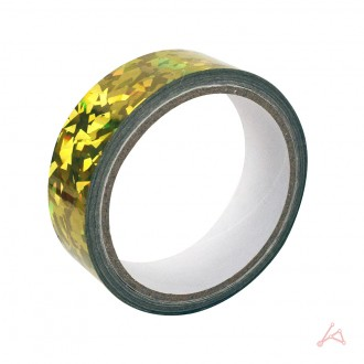 Băng keo hologram 3cm (10m) vàng