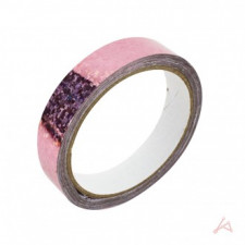 Băng keo hologram 2cm (10m) màu hồng nhạt