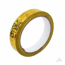 Băng keo hologram 2cm (10m) vàng