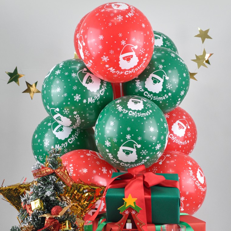 Bộ Bóng Ông già Noel Joy 30cm (12) (50 cái)