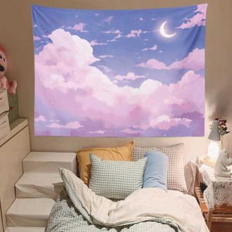 Poster màn hình đa năng nội thất hình trăng lưỡi liềm 100X75cm