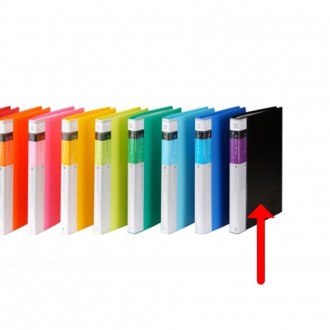 1 tập hồ sơ văn hóa rõ ràng màu đen A4 giấy bên trong 40P