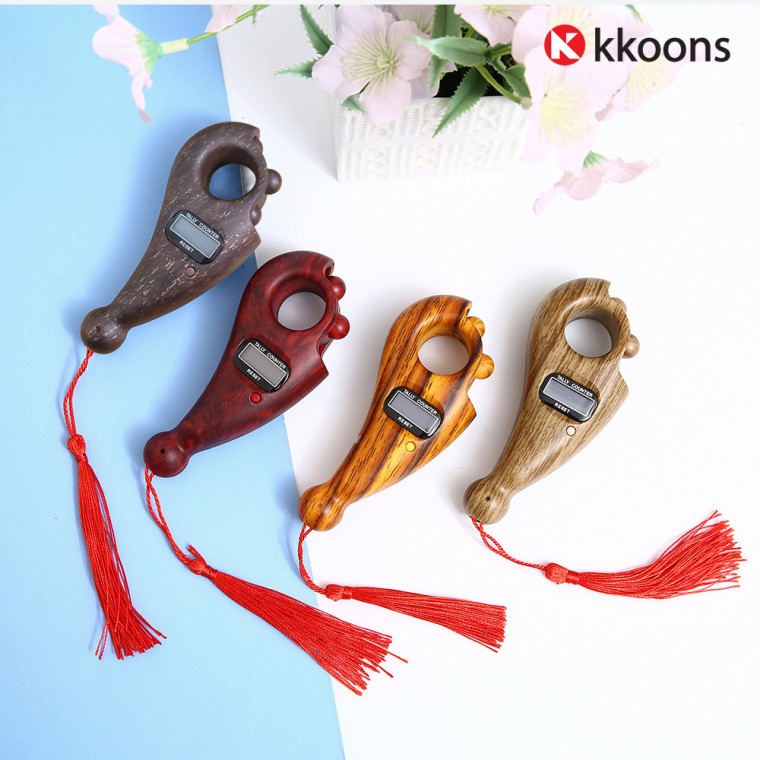 Đồ dùng Phật giáo Kunsu 108 lần Hạt cầu nguyện ngón tay Bộ đếm số kỹ thuật số Tụng kinh 108 lần