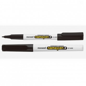 Bút tên Monami dành cho viết cỡ vừa F đen 1.0mm 12 chiếc bán trong 1 gói