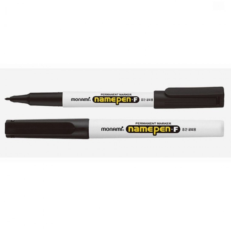 Bút tên Monami dành cho viết cỡ vừa F đen 1.0mm 12 chiếc bán trong 1 gói
