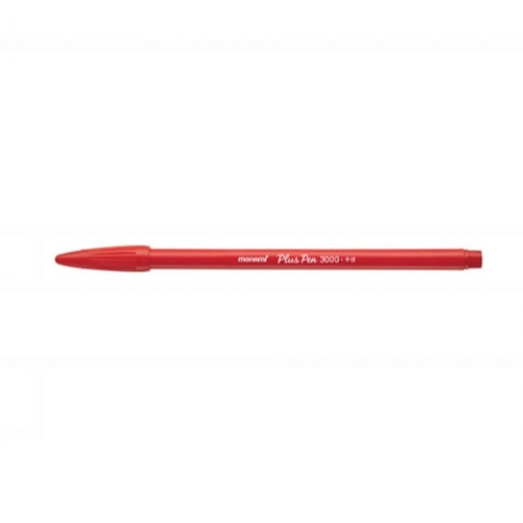 Bút ký Monami Prospens 3000 màu đỏ 0,4mm 12 miếng