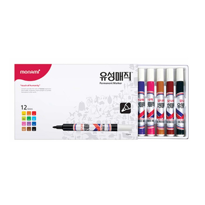 Bộ 12 Màu Monami Oily Magic