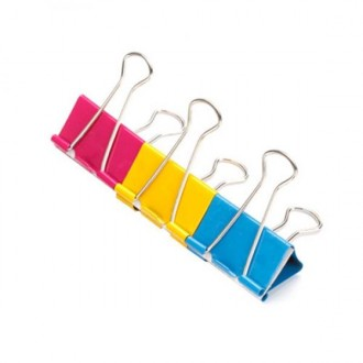 Kẹp đôi cổ lớn 30 chiếc kẹp tài liệu bằng sắt màu văn phòng