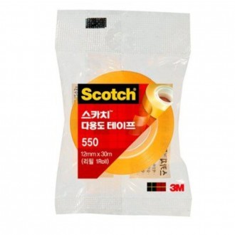Băng keo đa năng 3M Scotch 550-12 12mmx30m bán theo gói 12 miếng