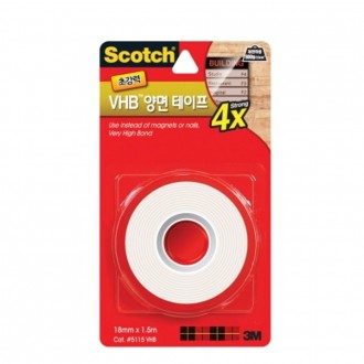 Băng keo hai mặt siêu bền 3M Scotch VHB 5115 18mmx1.5m 1 miếng