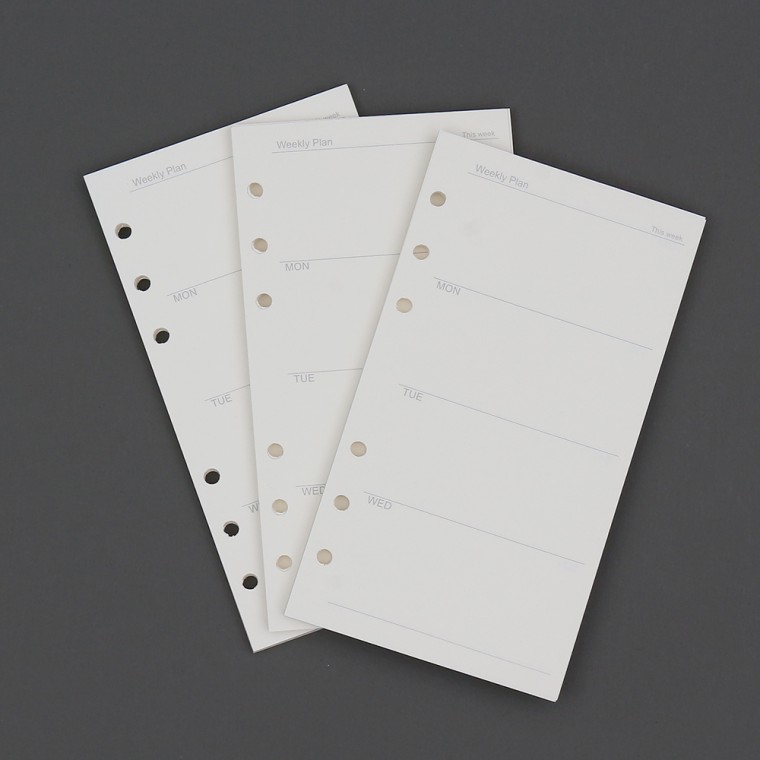 Truyện Chèn nhật ký 6 lỗ (A6) nạp nhật ký hàng tuần