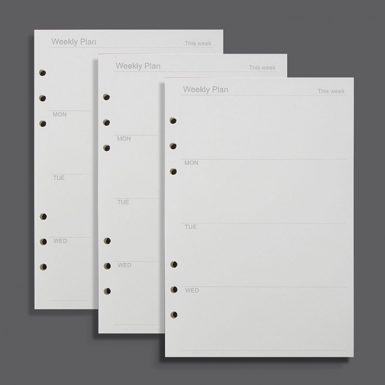 Truyện Chèn nhật ký 6 lỗ (A5) nạp nhật ký hàng tuần