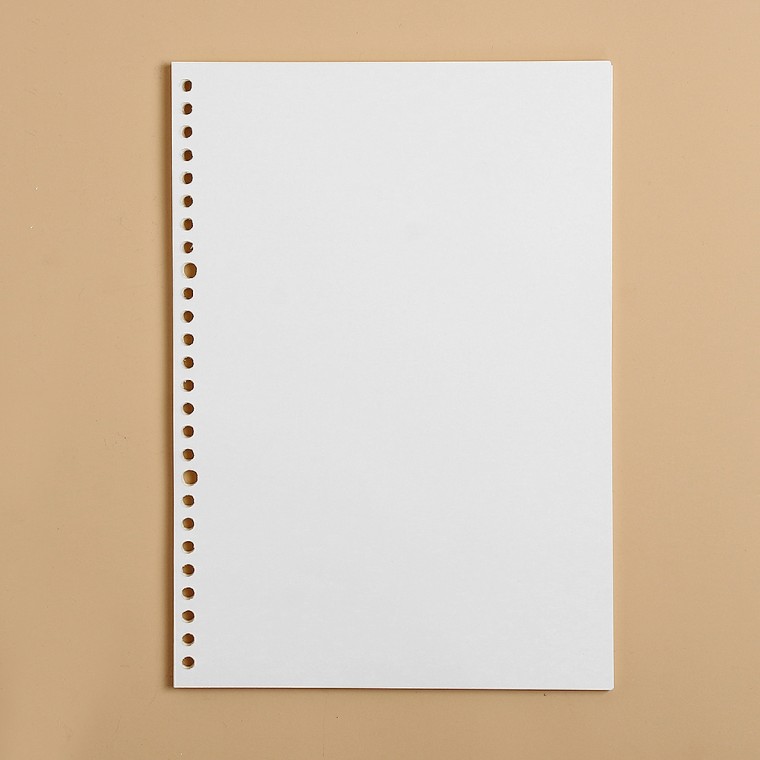 26 lỗ chất kết dính máy tính xách tay giấy bên trong 60 tờ B5 trơn vòng lỏng máy tính xách tay nạp lại