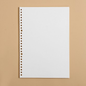 26 lỗ chất kết dính máy tính xách tay giấy bên trong 60 tờ B5 trơn vòng lỏng máy tính xách tay nạp lại