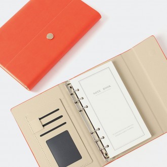 Sổ ghi chép loại nhật ký Plan B (A6) (màu đỏ cam) Sổ tay phóng viên